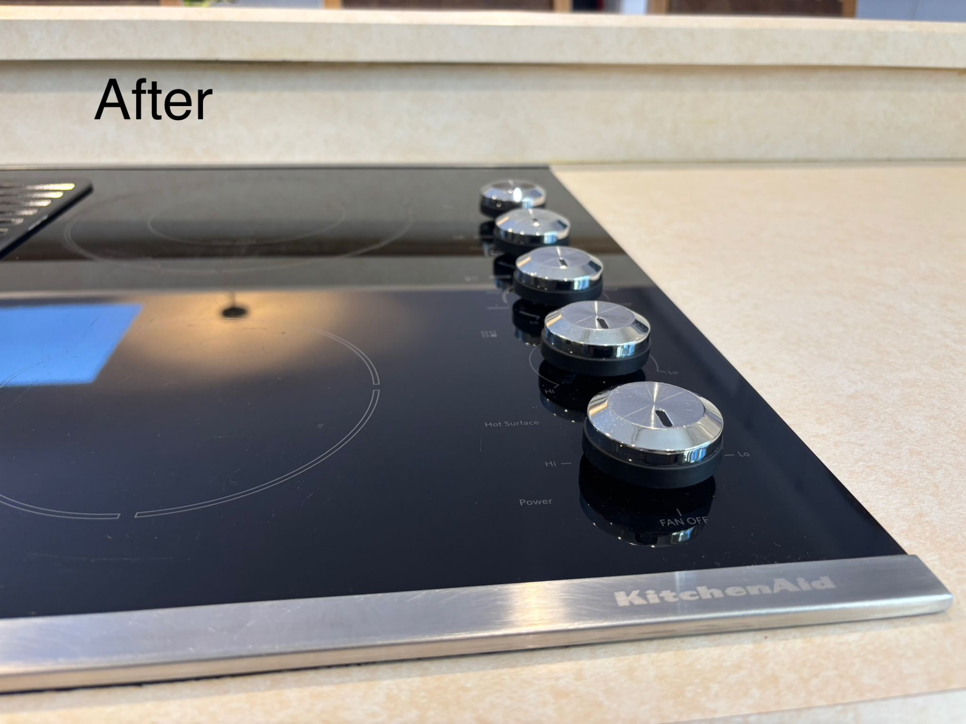Kitchen cooktop after cleaning by Master Cleaning